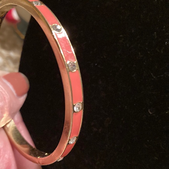 kate spade Jewelry - Kate Spade Gold and coral Bangle Bracelet